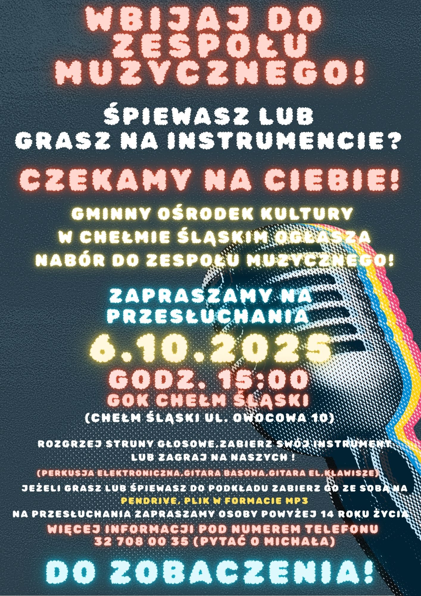 Plakat promujący wydarzenie - opis w poście