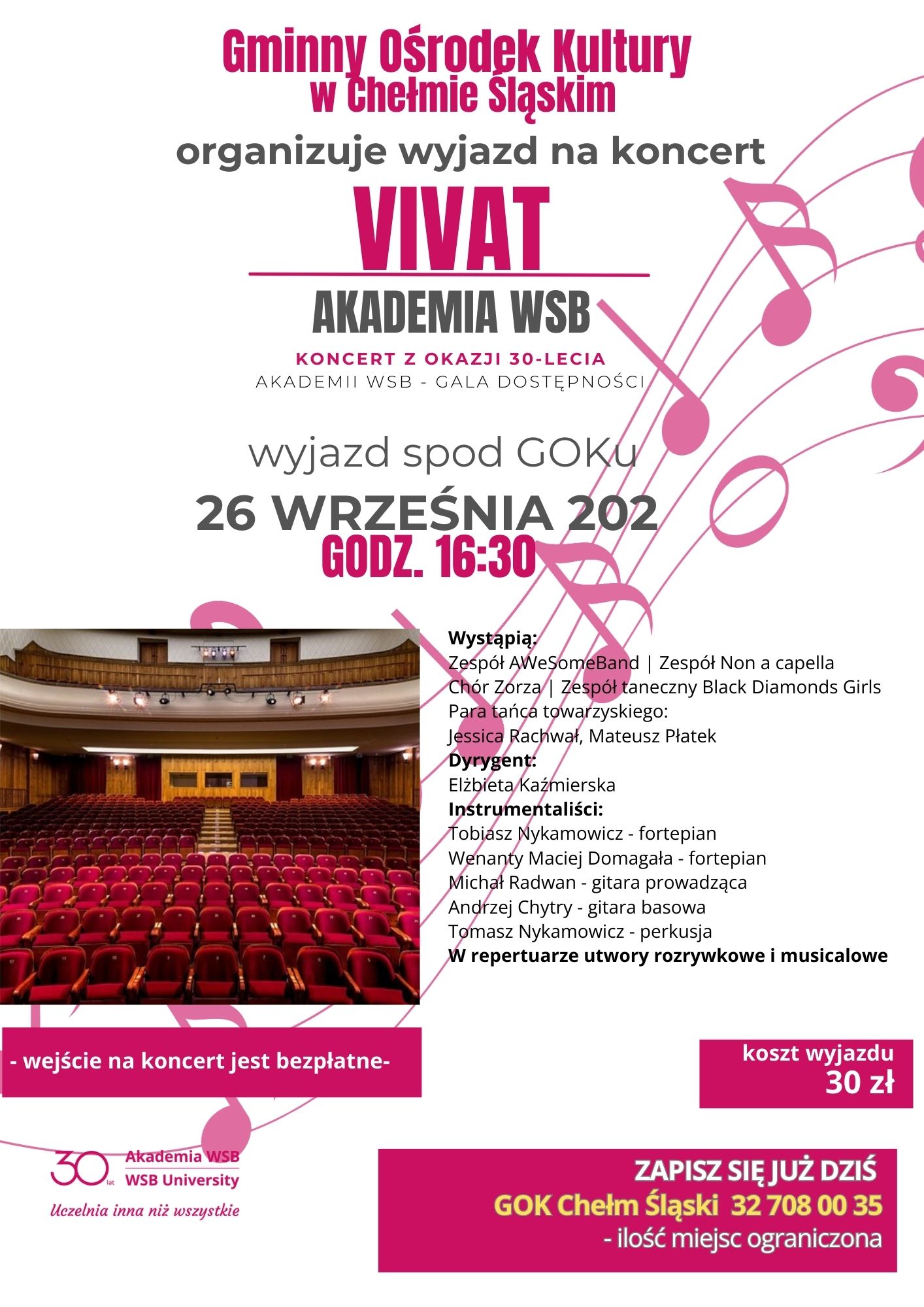 Plakat promujący wydarzenie opisane w poście