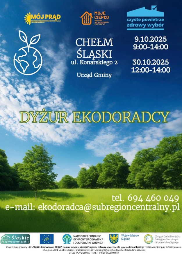 Plakat promujący spotkania